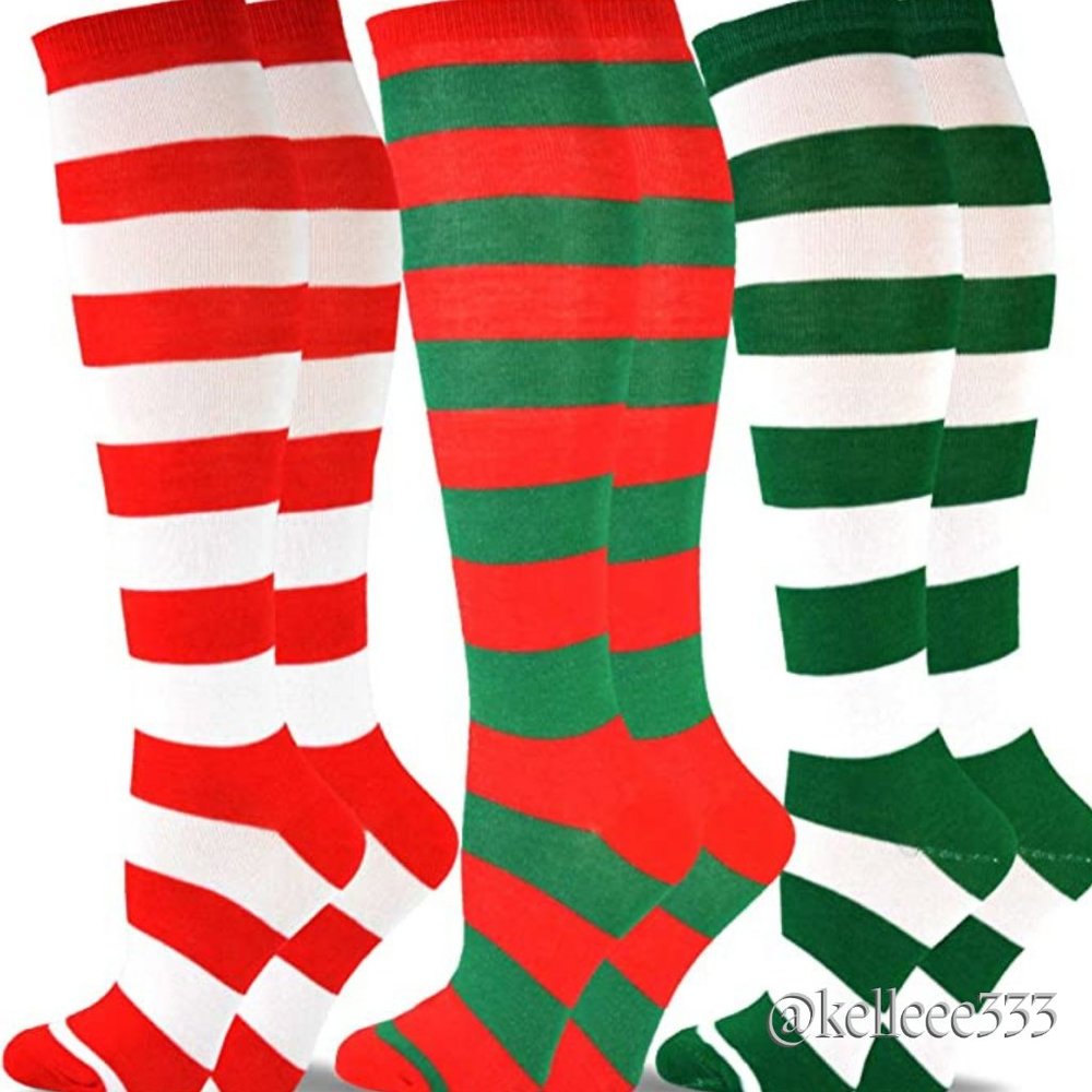 Holiday Seasonal Women’s Cotton Knee High Socks (3 pack)